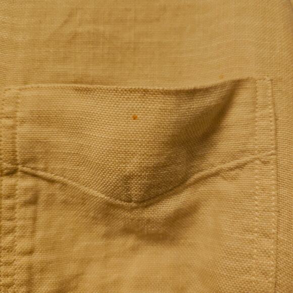 Rails Wyatt cream button down shirt mens XXL stain - Picture 3 of 7